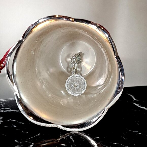 Waterford Bell Ornament Silver Lismore Plated Christmas Decoration dated 2017 - Picture 14 of 14